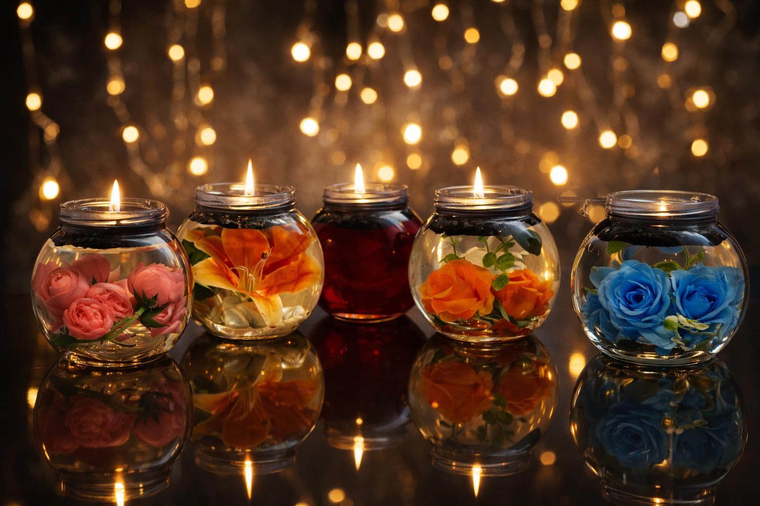 Water Candles — kolekcija vodenih svijeća sa cvijećem